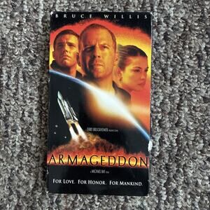 Armageddon (VHS, 1998) Bruce Willis, Fully Tested